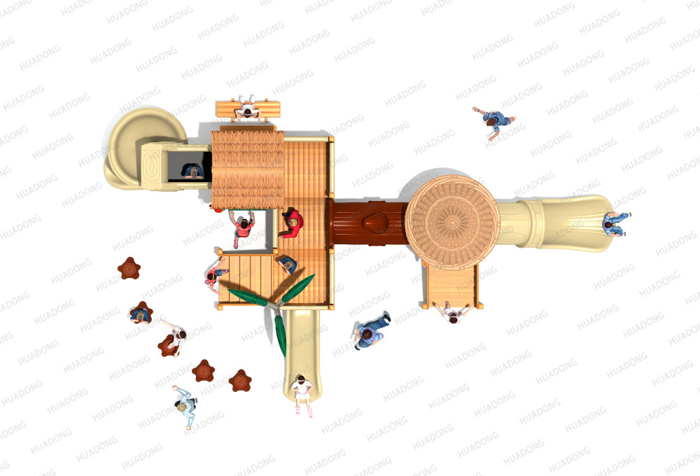 Оборудование для горок для открытых игровых площадок серии Wooden HD-MZY006-19359