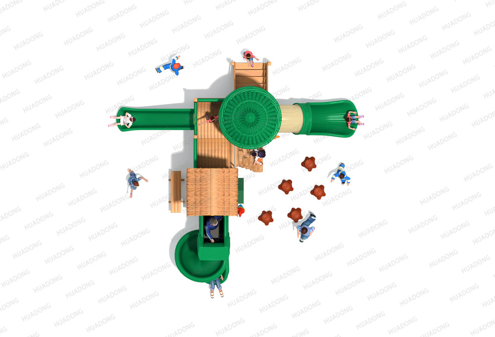 Оборудование для горок для открытых игровых площадок серии Wooden HD-MZY007-19360