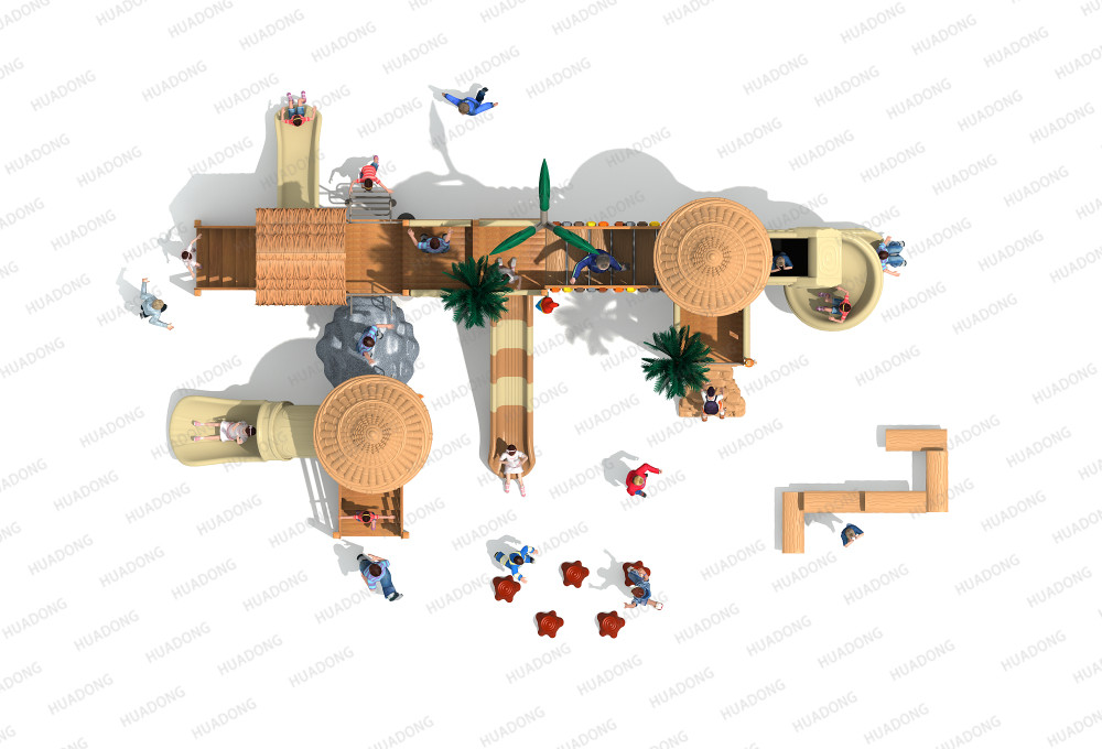 Оборудование для горок для открытых игровых площадок серии Wooden HD-MZY002-19357
