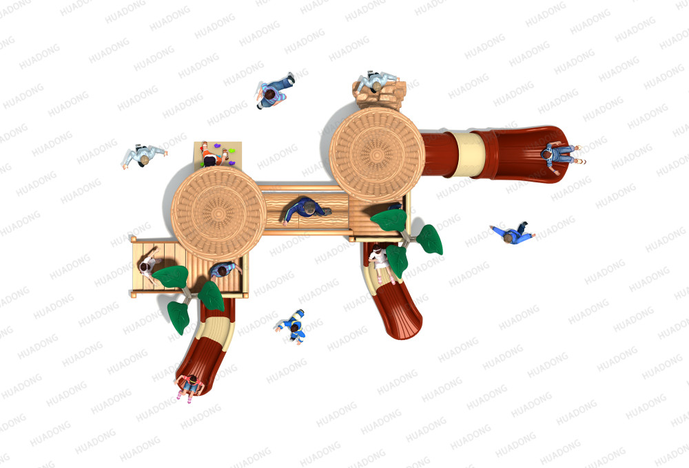 Оборудование для горок для открытых игровых площадок серии Wooden HD-MZY010-19360
