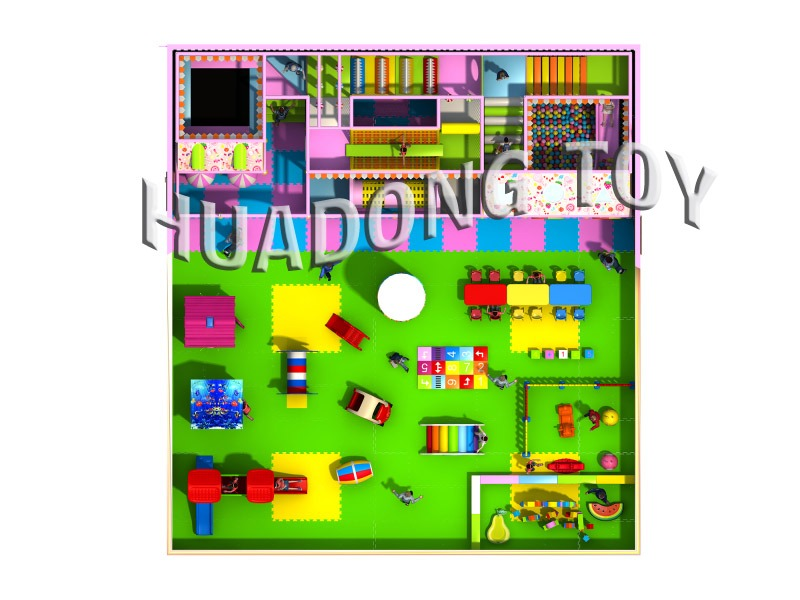 Крытая игровая площадка Classic Naughty Fort HD15B-060A